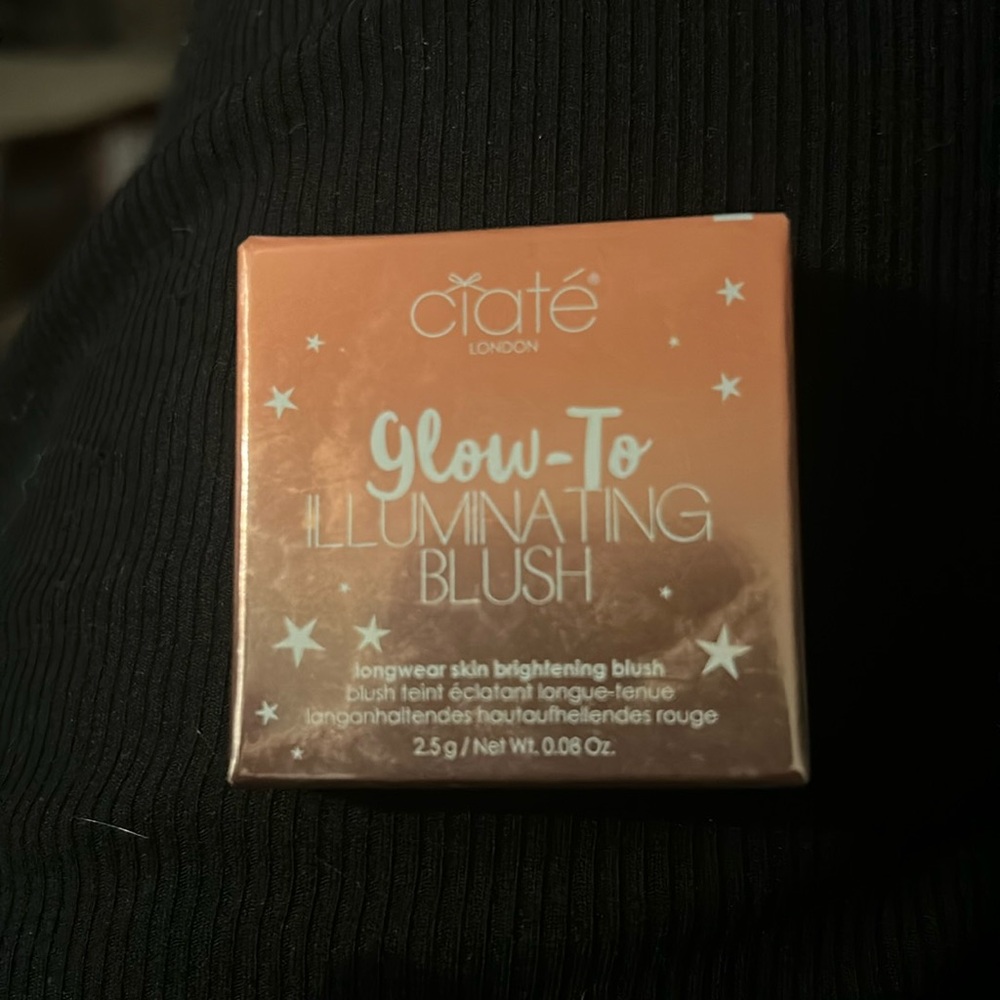 Ciate London. NIB. Glow to Illuminating blush. Color is Tempt me.